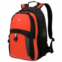 Рюкзак Wenger оранжево-черный, серые вставки 22 л 3191207408