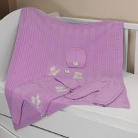 Стул парта Комплекты для новорожденных Kidboo Мишка U14-04 4 пр розовый