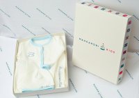 Крестильный набор Комплекты для новорожденных Makkaroni kids Лошадки 2 пр голубой р 62