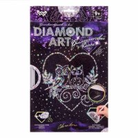 Алмазная мозаика Danko Toys Diamond Art - Совы на ветке DAR-01-03