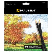 Корпус Карандаши цветные Brauberg Artist line 24 цвета 180565