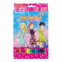 Упаковка Карандаши цветные Brauberg Pretty Girls 18 цветов 180580