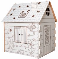 Картонный домик-раскраска BIBALINA Colouring play-house BBL003-001