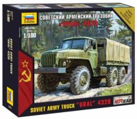 Модель ZVEZDA Советский армейский грузовик Урал 4320 7417