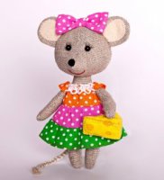 Набор для изготовления игрушки Перловка Мышка-Норушка ПЛДК-1457