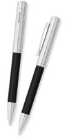 Набор шариковая ручка+карандаш 0.9 мм Franklin Covey Greenwich, цвет Black/Chrome, упаковка только д