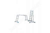Алюминиевая профессиональная четырехсекционная шарнирная лестница Алюмет Серия Т 4 Т 433