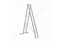 Алюминиевая профессиональная четырехсекционная шарнирная лестница Алюмет Серия Т 4 Т 445