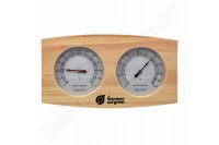 Термометр с гигрометром для бани и сауны Банные Штучки Банная станция 24.5 х 13.5 х 3 см 18024