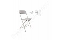 Складной стул для дома и офиса BRABIX Golf CF-002 серый каркас, пластик серый, 531564