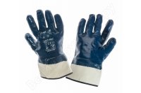 Защитные маслобензостойкие перчатки с нитриловым покрытием LAHTI PRO размер 10, XL L220510K