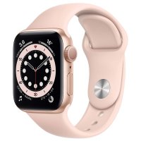 - Apple Watch S6 40mm Gold Aluminum Case with Pink Sand Sport Band (MG123RU/A)