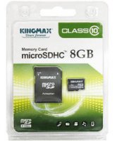   KingMax (KM08GMCSDHC10) (microSDHC) Memory Card 8Gb Class10
