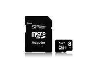 - Silicon Power  Micro SDHC Class 10+SD adapter 8 GB