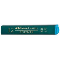 Графитные грифели Faber-Castell POLYMER 0,7 мм, твердость 2 В, 12 шт/уп