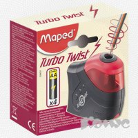 Точилка MAPED Turbo Twist 026031 электрическая, на 1 отверстие, с контейнером