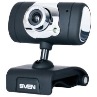 SVEN (IC-525 Black-Silver) Web-Camera (640x480, USB, микрофон)