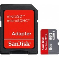 (SDSDQU-008G-U46A)   SanDisk Mobile Ultra,  microSDHC  10, 8   