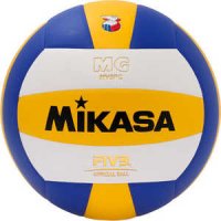 Мяч волейбольный Mikasa MV5PC, размер 5, цвет бел-син-желт