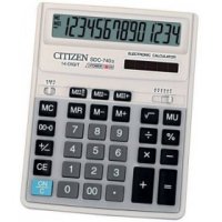 Citizen SDC-740 Калькулятор настольный 14 разрядов, две памяти, 204,5 х 159 х 37,3 мм