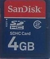   SanDisk microSecureDigital High Capacity (microSDHC) Memory Card 4Gb Class2 + microSD--