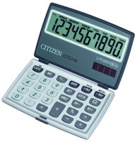 Citizen CTC-110RDWB Калькулятор карманный 10 разрядов, 106 х 63 х 14 мм, красный