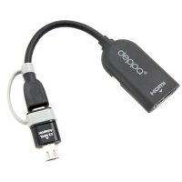  HDTV Deppa MHL a   , microUSB - HDMI, 0.15 , 1080p (72125)