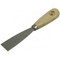 Шпательная лопатка STAYER "PROFI" c нержавеющим полотном, деревянная ручка, 40 мм (арт. 10012-040)