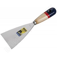 Шпательная лопатка STAYER "PROFI" c нержавеющим полотном, деревянная ручка, 120 мм (арт. 10012-120)