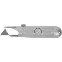 Нож Зубр "МАСТЕР" с трапециевидным лезвием тип А 24, метал. корпус, выдвижное лезвие с автоматическо