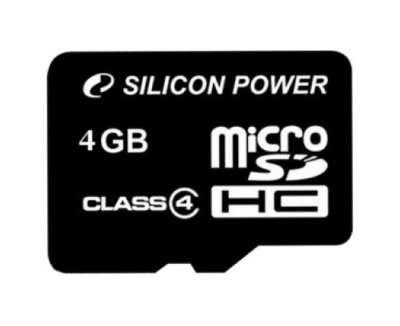  Silicon Power microSDHC Class 4 4GB