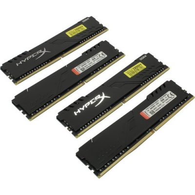 Модуль памяти Kingston HyperX Fury DDR4 DIMM 32 Гб PC4-19200 4 х 8Gb (HX424C15FB3K4 / 32) Black