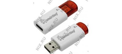 - SmartBuy Click (SB8GBCL-W) USB2.0 Flash Drive 8Gb (RTL)