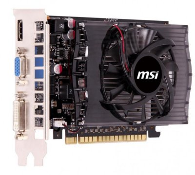  MSI GeForce GT 730 750Mhz PCI-E 2.0 4096Mb 1000Mhz 128 bit DVI HDMI HDCP N730-4GD3