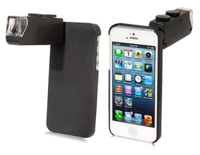   iPhone 5 Adjustable Manification Microscope 60-100X (Black)