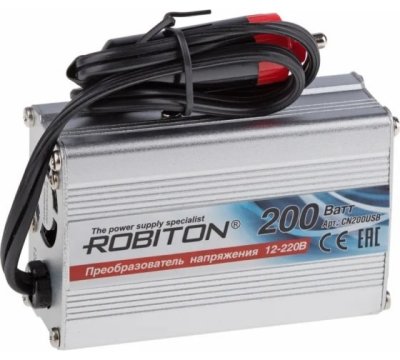 Инвертор Robiton 12V-220V CN200USB 200W 17503