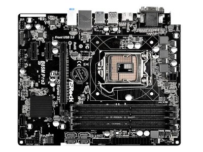   Asrock B85M Socket-1150 Intel B85 DDR3 mATX AC`97 8ch(7.1) GbLAN SATA3 VGA+DVI+HDM