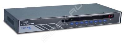 K В M коммутатор Trendnet TK-802R (элек. коммутатор 8-х ЦПУ, Rack Mount, с дисплеем, PS/2)