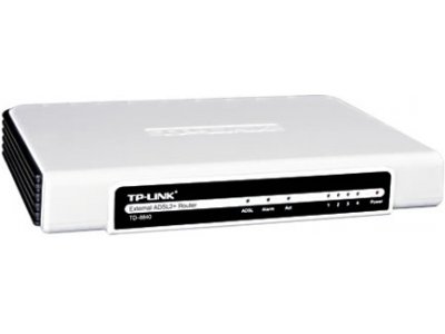  TP-Link TD-8840A 4 ethernet ports ADSL2+ router, Annex A, with ADSL spliter