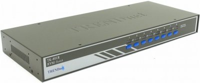 Коммутатор TRENDnet TK-801R 8 портов КВМ-переключатель VGA, PS/2, монтаж в стойку