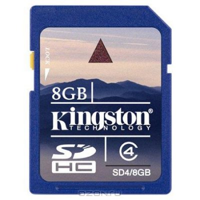   MicroSDHC 8GB Kingston Class4 no Adapter (SDC4/8GBSP)