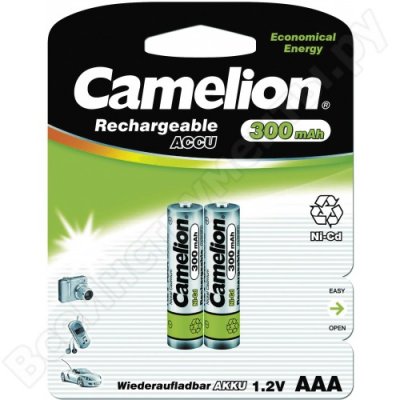  Camelion 1.2  AAA-300mAh Ni-Cd BL-2, 3144