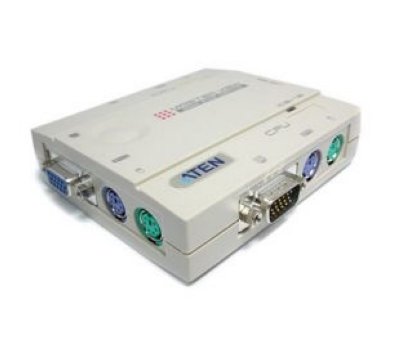 Переключатель Aten CS12C Switch, электронный, VGA/SVGA+KBD+Mouse, 1) 2 компьютера/блока/порта/port