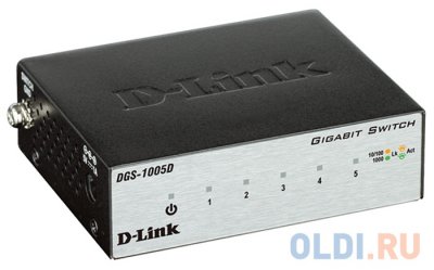   D-Link DGS-1005D/H2A 5-ports UTP 10/100/1000Mbps, Stand-alone Unmanaged Gig