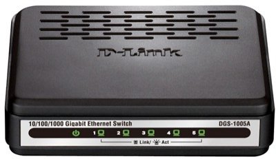  D-Link (DGS-1005A /B1A) 5-port Gigabit Switch (8UTP 10/100/1000Mbps)