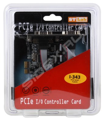  Controller ST-Lab I-343 (RTL) PCI-Ex1, Multi I/O, 4xCOM9M