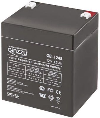   Ginzzu GB-1245, 12V 4,5Ah