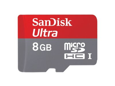   SanDisk (microSDHC-8Gb UHS-1 Class10 Ultra+ microSD--) SD Adapter) microSecureDigital H