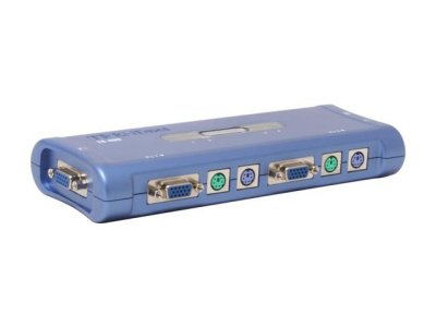 Переключатель TRENDnet TK-400K 4-port KVM Switch Kit Include 4 x KVM Cables