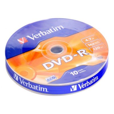DVD-R Verbatim Matt Silver 4,7Gb 16x 10 .,  ,   AZO (43729)